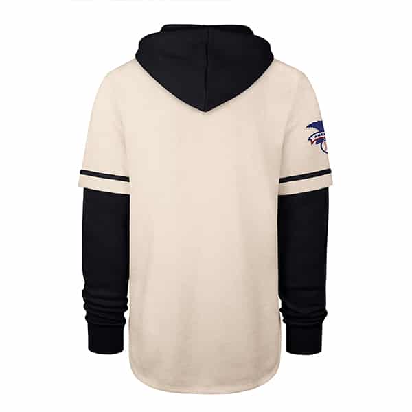 Detroit Tigers Men's 47 Brand Cream Shortstop Pullover Hoodie - Image 2