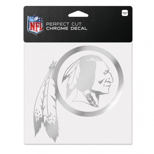 Washington Football Classic 6x6 Perfect Cut Decal - Chrome