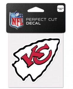 Kansas City Chiefs 4x4 Perfect Cut Color Decal - Single