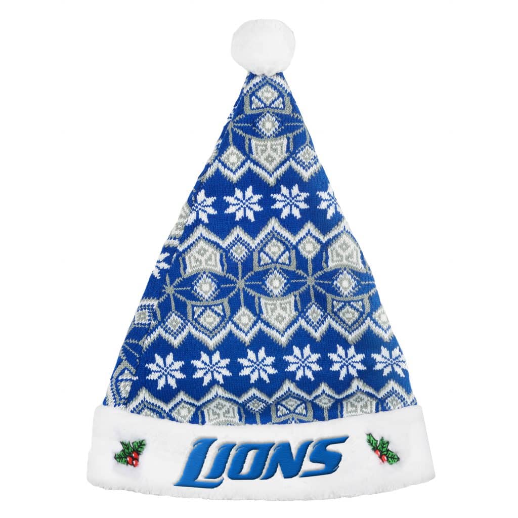 Detroit Lions 2015 Knit Santa Hat