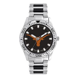 Texas Longhorns Mens Quartz Analog Silver Heavy Hitter Watch