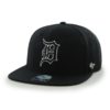 Detroit Tigers 47 Brand Black Sure Shot Snapback Adjustable Hat - Image 3