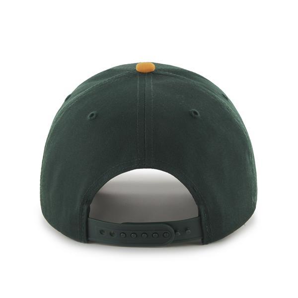 Oakland Athletics 47 Brand Green Yellow MVP Snapback Hat - Image 2