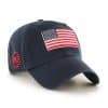 Operation Hat Trick Clean Up W/ Side Embroidery Navy 47 Brand Adjustable USA Flag Hat - Image 3