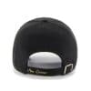 New Orleans Saints Women's 47 Brand Black Sparkle Team Color Clean Up Hat - Image 2