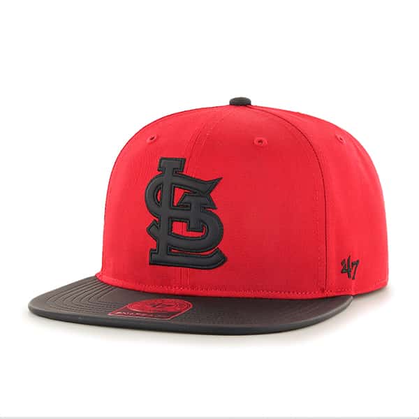 St. Louis Cardinals YOUTH 47 Brand Red Delancey Captain Snapback Hat