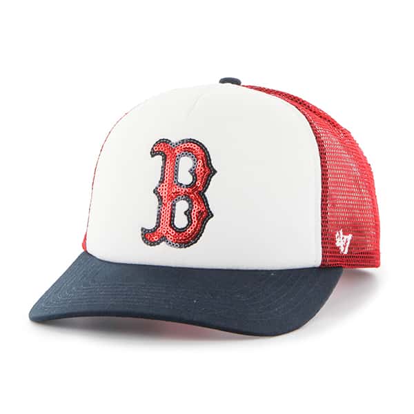 Boston Red Sox Women's 47 Brand Glimmer Captain Red Adjustable Hat