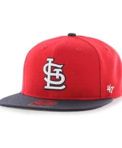 St. Louis Cardinals Lil Shot Two Tone Captain Red 47 Brand YOUTH Hat