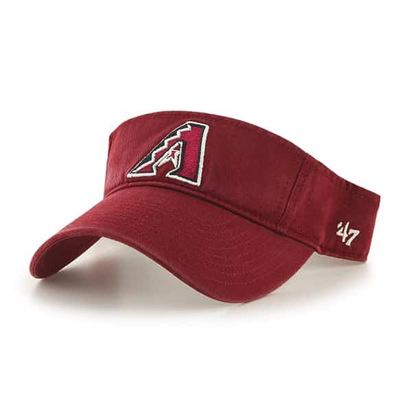 Arizona Diamondbacks Clean Up Visor Razor Red 47 Brand Adjustable Hat