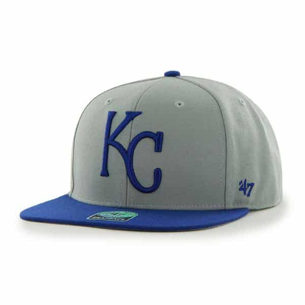 Kansas City Royals Sure Shot Two Tone Captain Gray 47 Brand Adjustable Hat