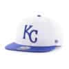 Kansas City Royals 47 Brand Sure Shot White Blue Snapback Hat - Image 3