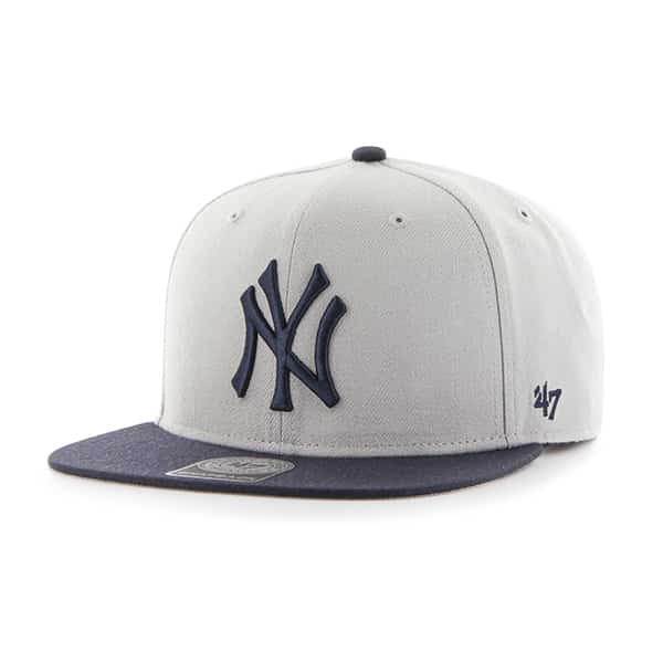 New York Yankees Sure Shot Two Tone Captain Gray 47 Brand Adjustable Hat