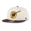 San Diego Padres 47 Brand Classic Natural Sure Shot Snapback Hat - Image 3