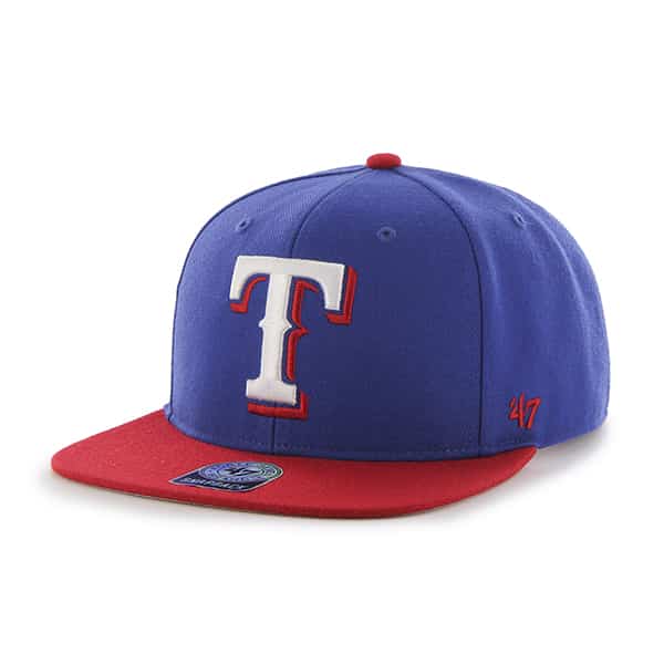 Texas Rangers Sure Shot Two Tone Captain Royal 47 Brand Adjustable Hat