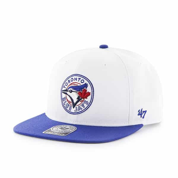 Toronto Blue Jays Sure Shot Two Tone Captain White 47 Brand Adjustable Hat