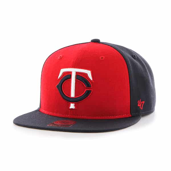 Minnesota Twins Sure Shot Accent Captain Navy 47 Brand Adjustable Hat