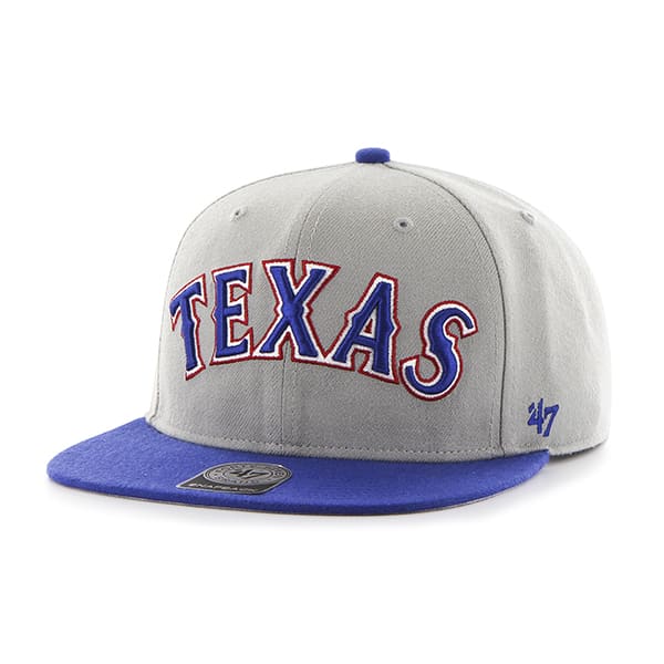 Texas Rangers Script Side Two Tone Captain Gray 47 Brand Adjustable Hat
