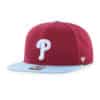 Philadelphia Phillies 47 Brand Columbia Cardinal Sure Shot Under Snapback Hat - Image 4
