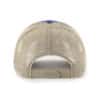 New York Mets 47 Brand Batting Practice Trucker Blue Khaki Mesh Snapback Hat - Image 2