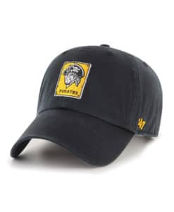 Pittsburgh Pirates 47 Brand Cooperstown Black Clean Up Adjustable Hat