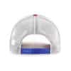 Atlanta Braves 47 Brand Cooperstown Side Note Trucker Blue White Mesh Snapback Hat - Image 2
