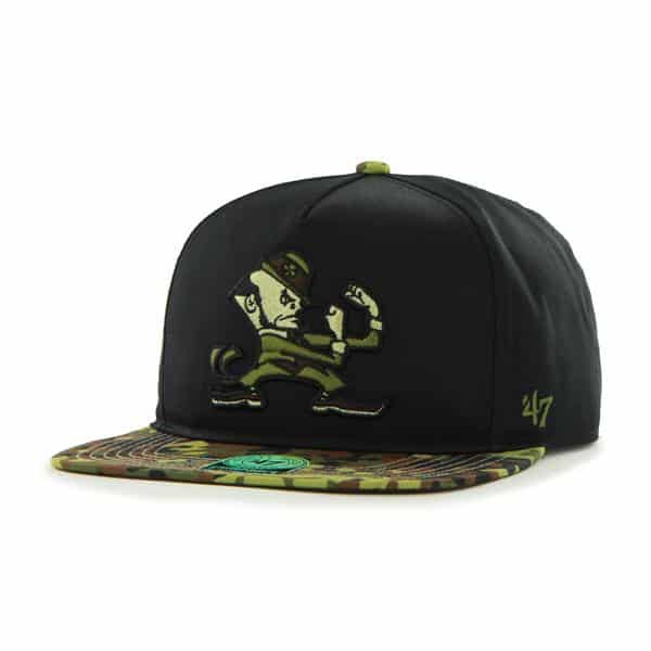 Notre Dame Fighting Irish Drytop Captain Black 47 Brand Adjustable Hat