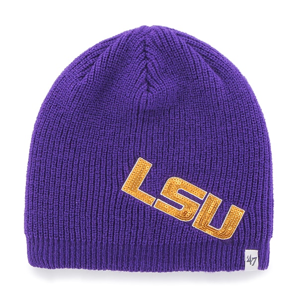 Louisiana State Tigers Lsu Sparkle Beanie Purple 47 Brand Womens Hat
