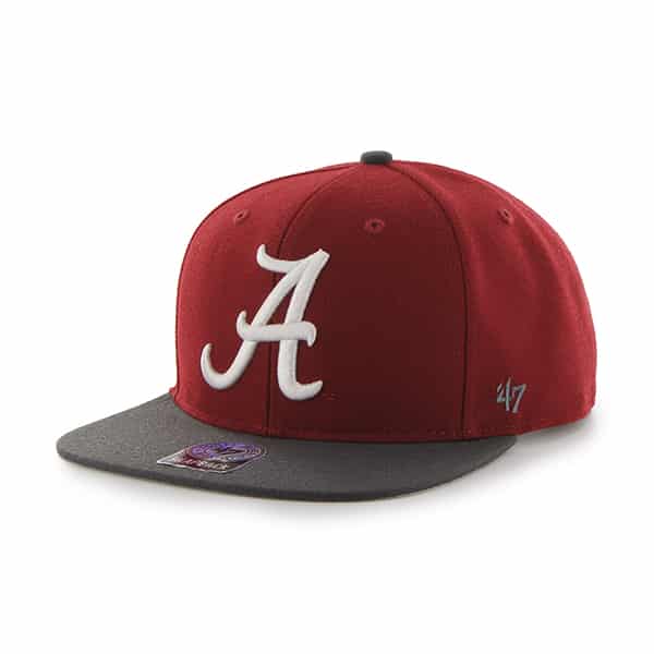 Alabama Crimson Tide Sure Shot Two Tone Captain Razor Red 47 Brand Adjustable Hat