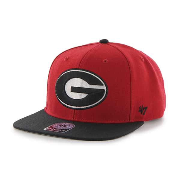 Georgia Bulldogs Sure Shot Two Tone Captain Red 47 Brand Adjustable Hat