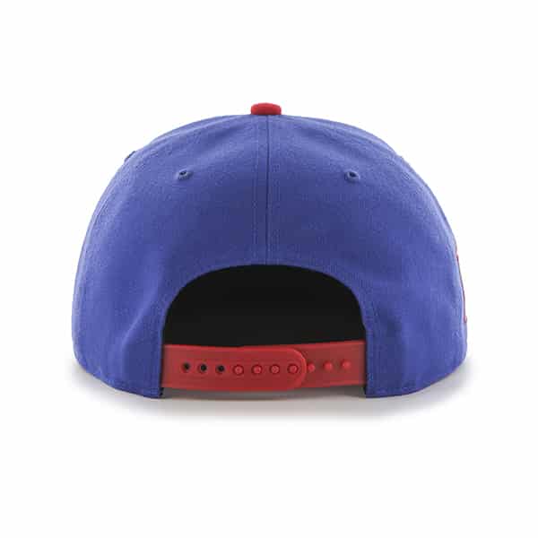 Kansas Jayhawks Sure Shot Two Tone Captain Royal 47 Brand Adjustable Hat - Image 2