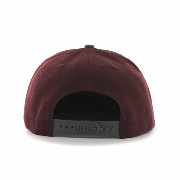 Texas A&M Aggies Sure Shot Two Tone Captain Dark Maroon 47 Brand Adjustable Hat - Image 2