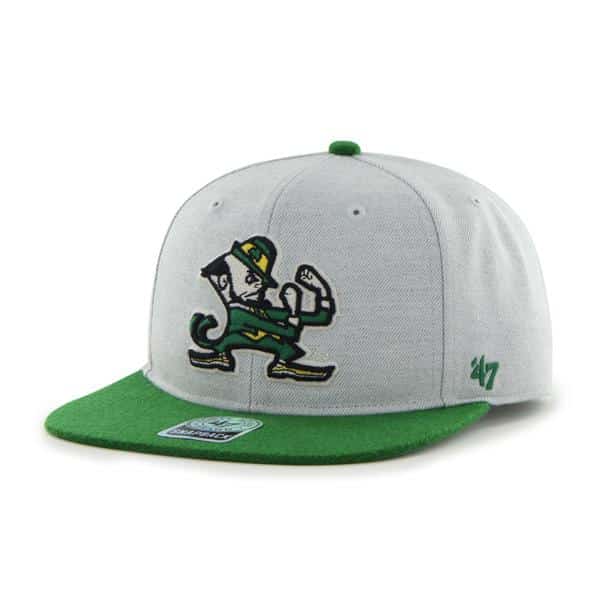 Notre Dame Fighting Irish Satchel Gray 47 Brand Adjustable Hat