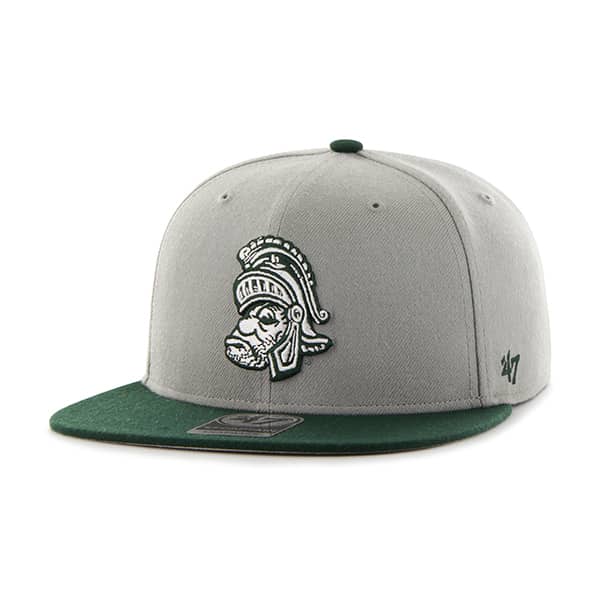 Michigan State Spartans Sure Shot Two Tone Captain Gray 47 Brand Adjustable Hat