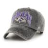 Baltimore Ravens 47 Brand Vintage Black Clean Up Snapback Hat - Image 2