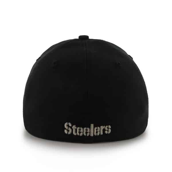 Pittsburgh Steelers Badger Black 47 Brand Stretch Fit Hat - Image 2