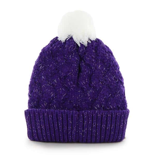 Baltimore Ravens Women's 47 Brand Fiona Purple Cuff Knit Hat - Image 2