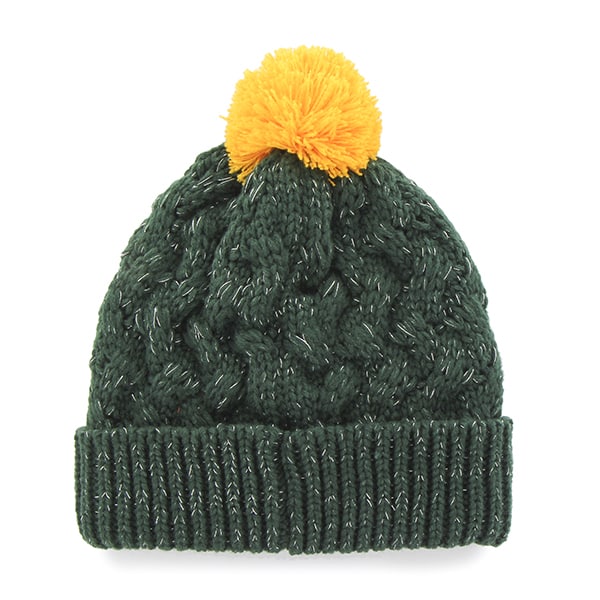 Green Bay Packers Fiona Cuff Knit Dark Green 47 Brand Womens Hat - Image 2