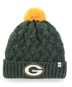 Green Bay Packers Fiona Cuff Knit Dark Green 47 Brand Womens Hat