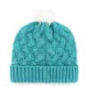 Miami Dolphins Women's 47 Brand Neptune Fiona Cuff Knit Hat - Image 2