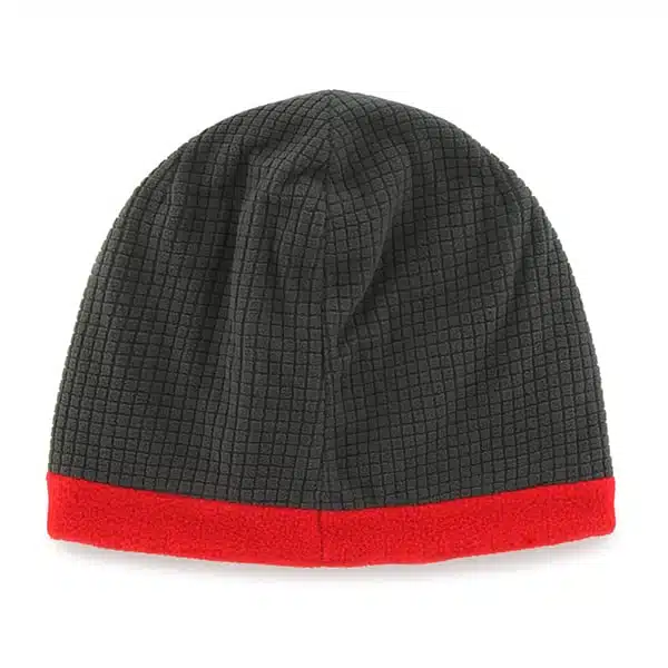 Kansas City Chiefs Grid Fleece Beanie Charcoal 47 Brand YOUTH Hat - Image 2