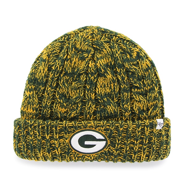 Green Bay Packers Prima Cuff Knit Dark Green 47 Brand Womens Hat