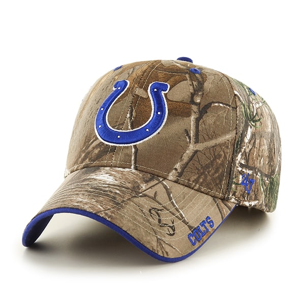 Indianapolis Colts 47 Brand Realtree Camo Frost MVP Adjustable Hat