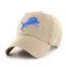 Detroit Lions 47 Brand Clean Up Khaki Adjustable Hat