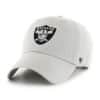 Las Vegas Raiders 47 Brand Steel Gray Clean Up Adjustable Hat