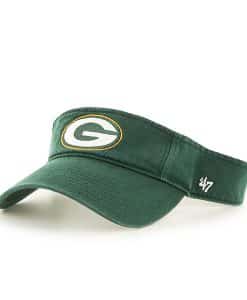 Green Bay Packers Clean Up Visor Dark Green 47 Brand Adjustable Hat