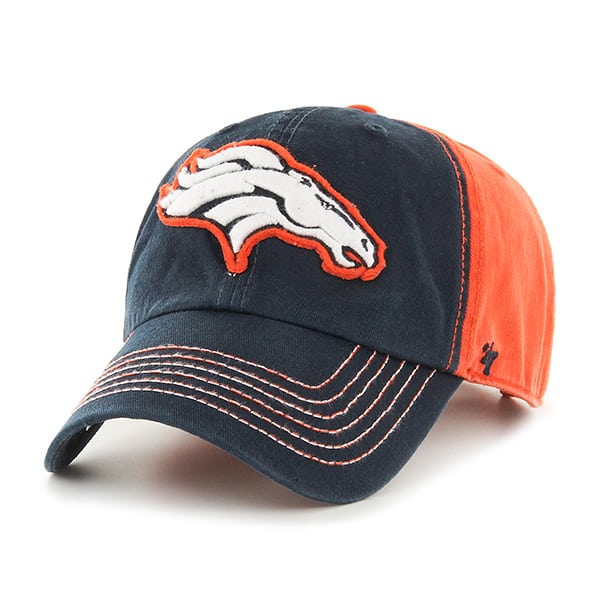 Denver Broncos Slot Back Clean Up Orange 47 Brand Adjustable Hat