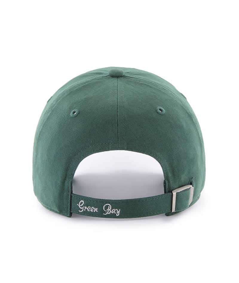 Green Bay Packers Women's 47 Brand Sparkle Dark Green Clean Up Adjustable Hat - Image 2