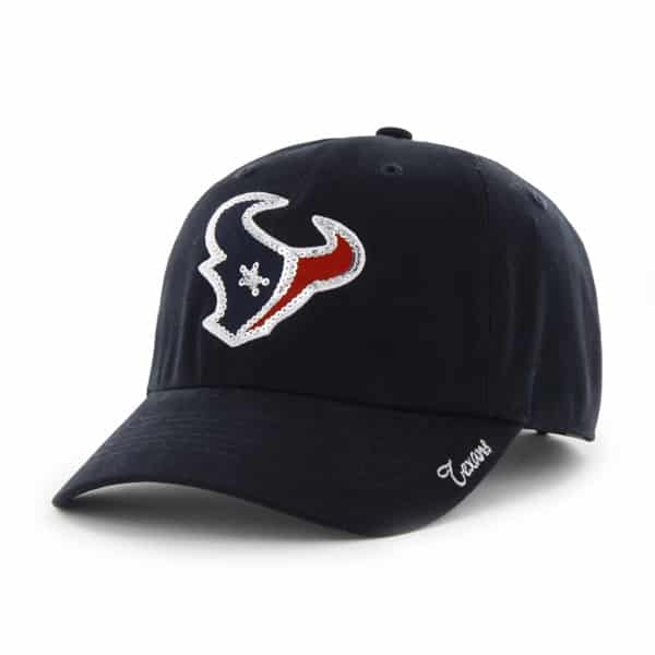 Houston Texans Sparkle Team Color Clean Up Navy 47 Brand Womens Hat