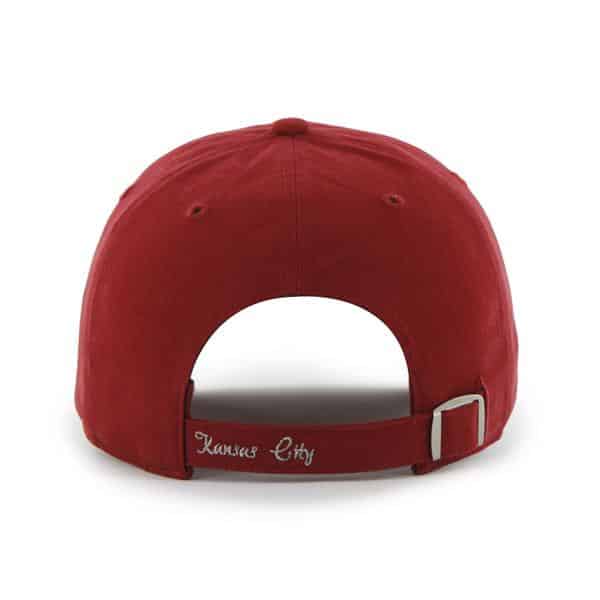 Kansas City Chiefs Women's 47 Brand Sparkle Red Clean Up Adjustable Hat - Image 2