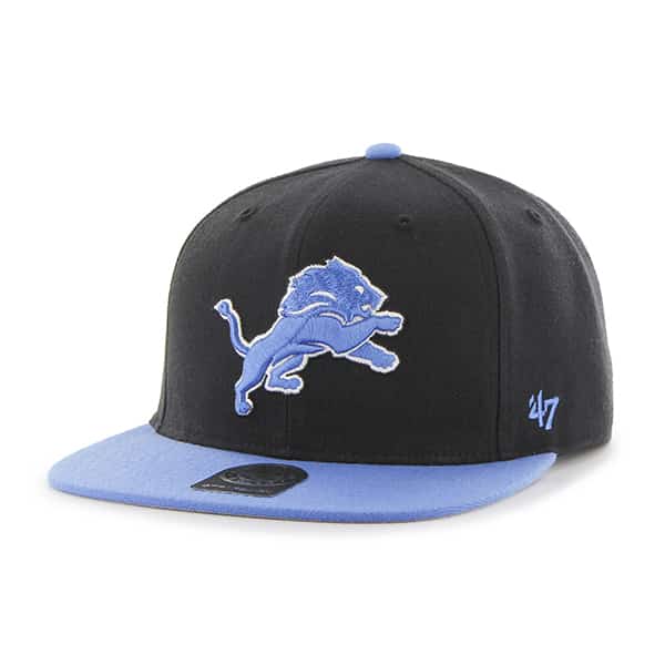 Detroit Lions Super Shot Two Tone Captain Black 47 Brand Adjustable Hat